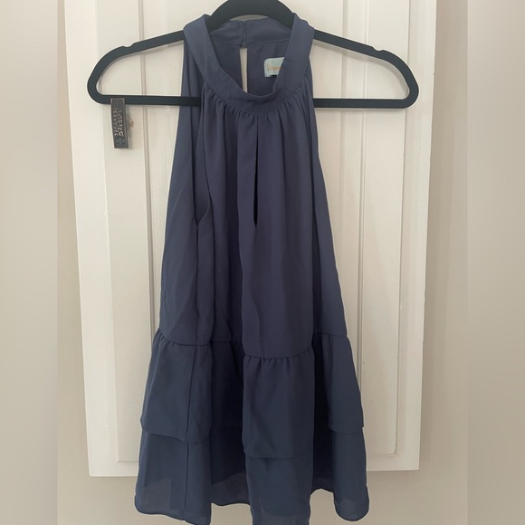 Veronica M Tops - Blue tank-SM